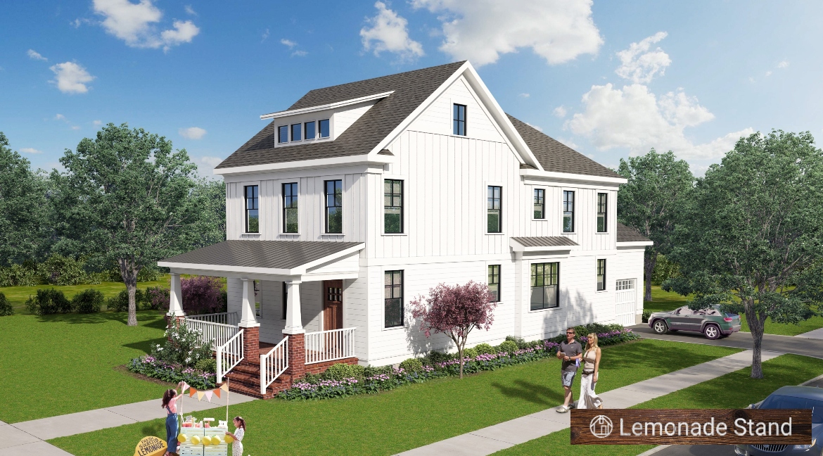 Narrow Lot Plan For 3 Story Family Home, 5 Bedroom Craftsman Home Plans